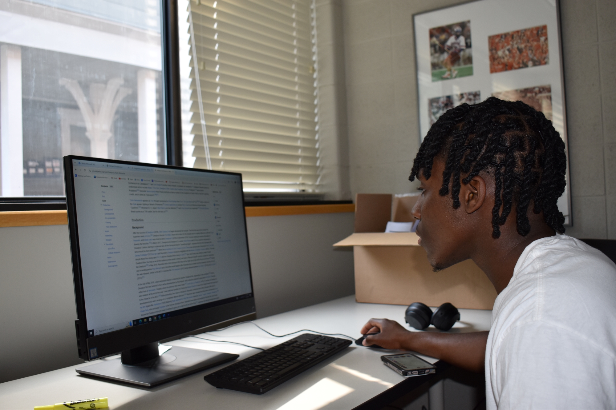 Person working at computer