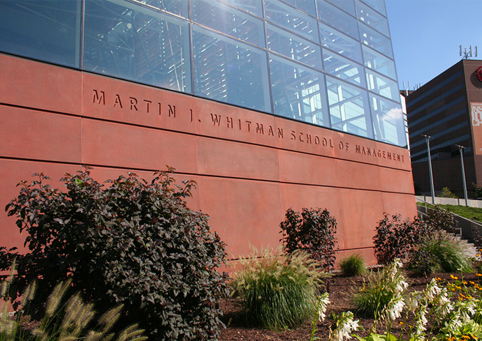 Whitman School’s MBA Achieves Highest Ranking in 25 Years By U.S. News & World Report; Entrepreneurship MBA Is Ranked No. 29