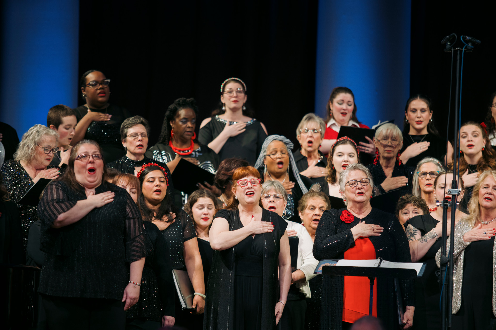 The Spirit of Syracuse Chorus performs during the annual Horns and Harmonies concert at Hendricks Chapel on Dec. 15. 