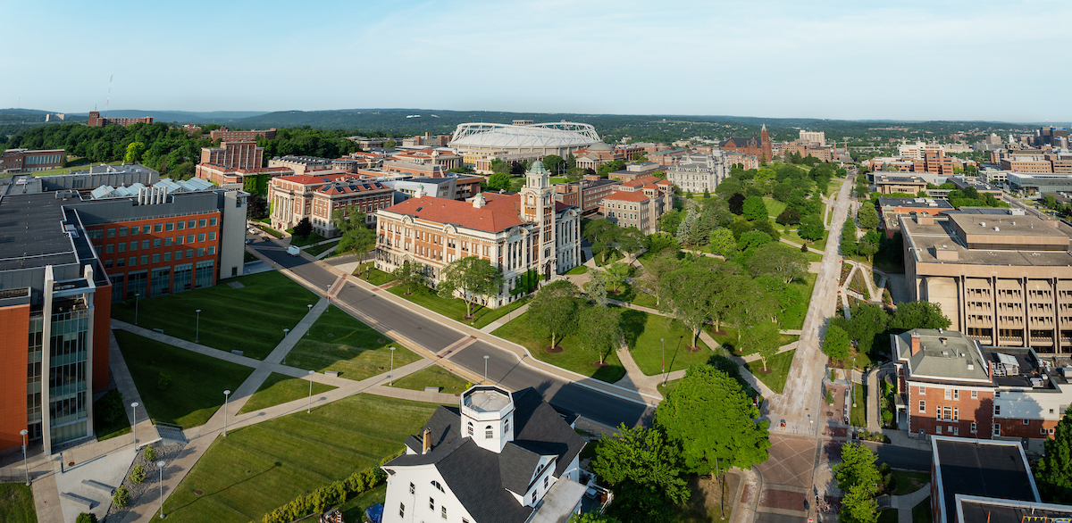 university campus with various buildings