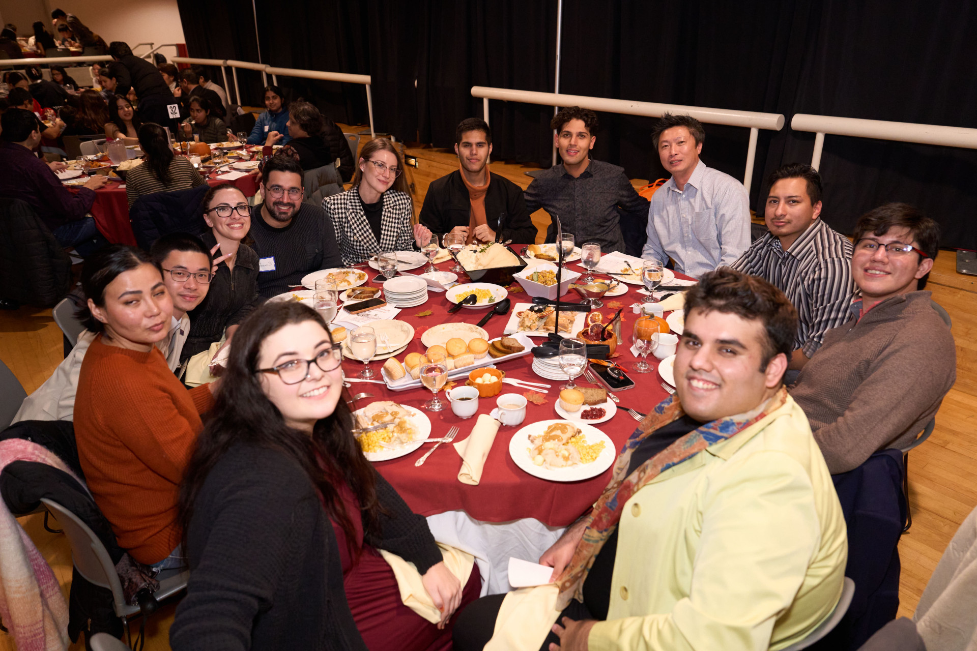 Students at International Thanksgiving Celebration