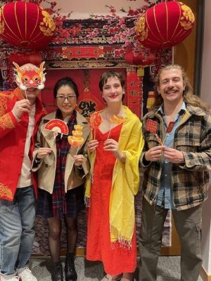 Students enjoy the 2024 Orange After Dark/Center for International Services Celebration