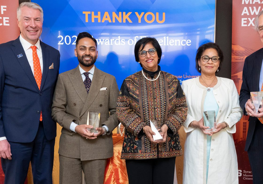 ‘Empowered and Prepared to Contribute’: Awards of Excellence Honorees Reflect on Maxwell School’s Impact