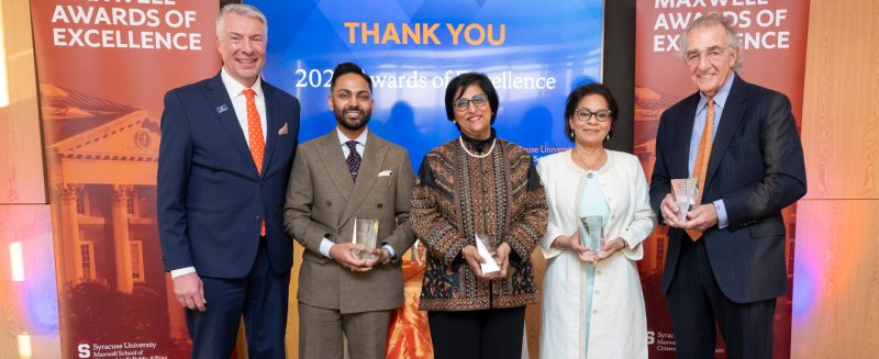 ‘Empowered and Prepared to Contribute’: Awards of Excellence Honorees Reflect on Maxwell School’s Impact
