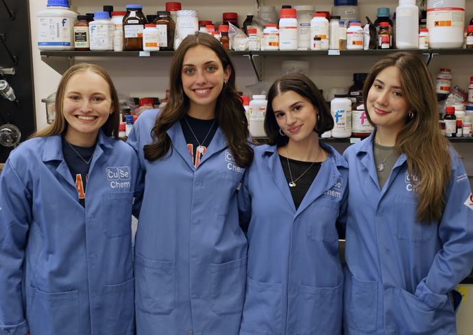 Graduating Research Quartet Synthesizes Long-Lasting Friendships Through Chemistry