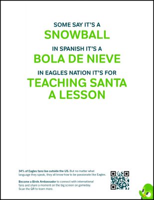 Imprimir anuncios para "Un águila snation" Campaña publicitaria creada por estudiantes de New House School