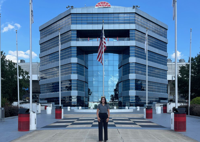 NASCAR Internship Puts Jenna Mazza L’26 on the Right Track to Career in Sports Law