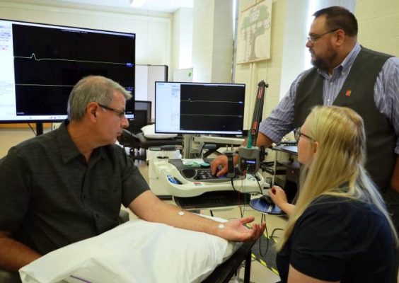 Exercise Science researchers Jason DeFreitas and JoCarol Shields.