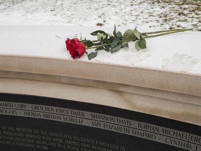University to Mark Pan Am Flight 103 Anniversary