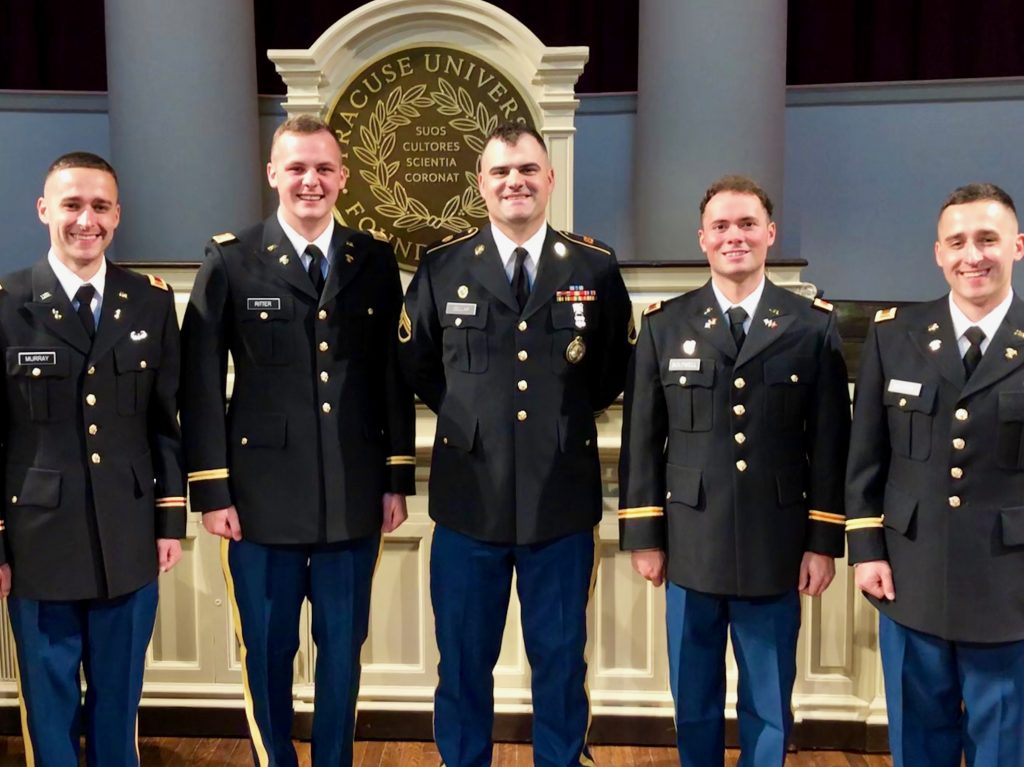 Five men in Army military dress