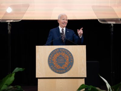 President Joe Biden Reflects on Time at Syracuse During Portrait Ceremony