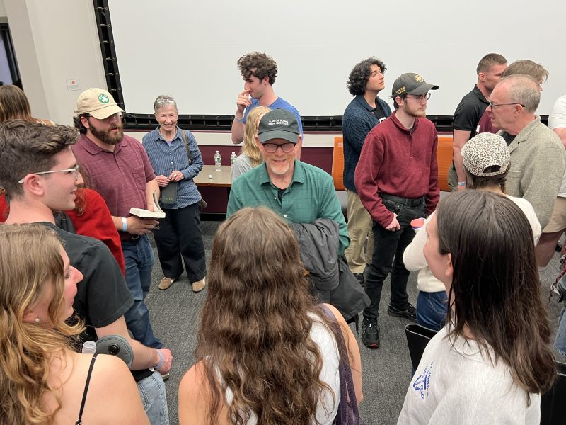 Filmmaker Ron Howard Offers Students a Unique Look at the Creative Process