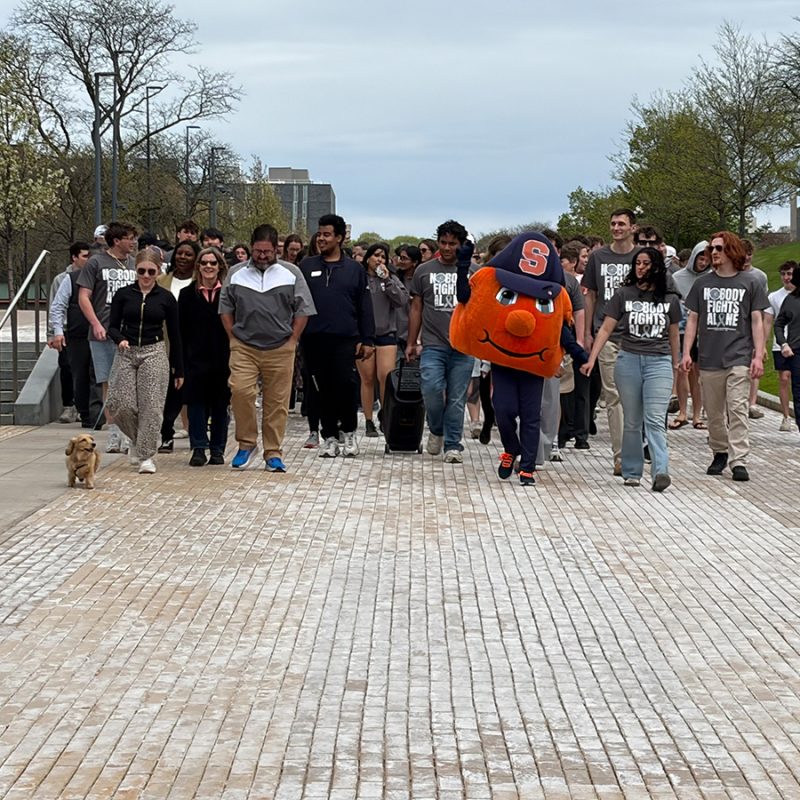 Clad in Gray, the Orange Family Shows Up