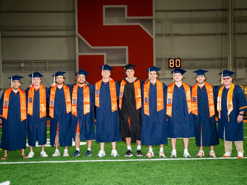 Caps, Gowns and Postseason Success for Men’s Lacrosse Seniors