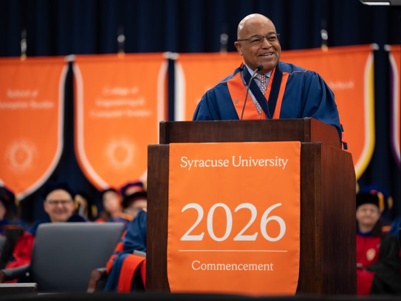 Mike Tirico ’88 Challenges the Class of 2026 to Find What They Love