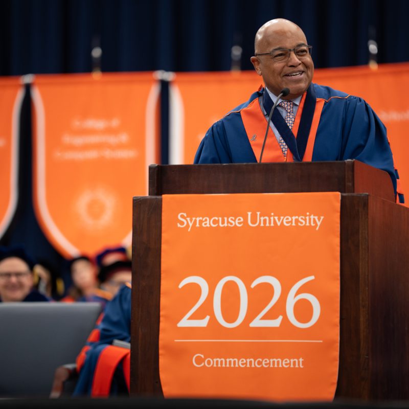 Mike Tirico ’88 Challenges the Class of 2026 to Find What They Love