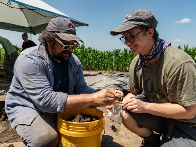 Digging for Answers: Student Returns to Wisconsin Cornfield for Mining Town Excavation