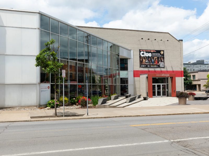 Exterior of Syracuse stage building