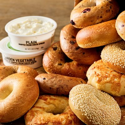 Bagels and cream cheese